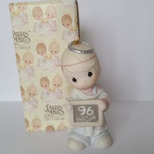 Precious Moments Peace on Earth Boy 1996 Collectible Porcelain Figurine Ornament